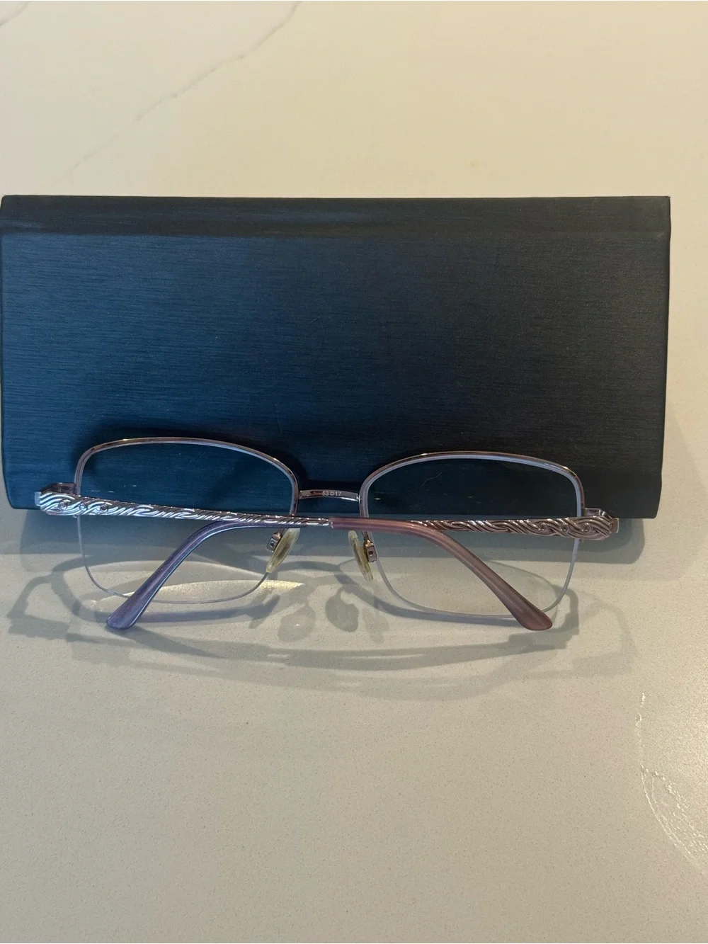 Women's Sophia Loren Metal Rim Glasses Rose Gold